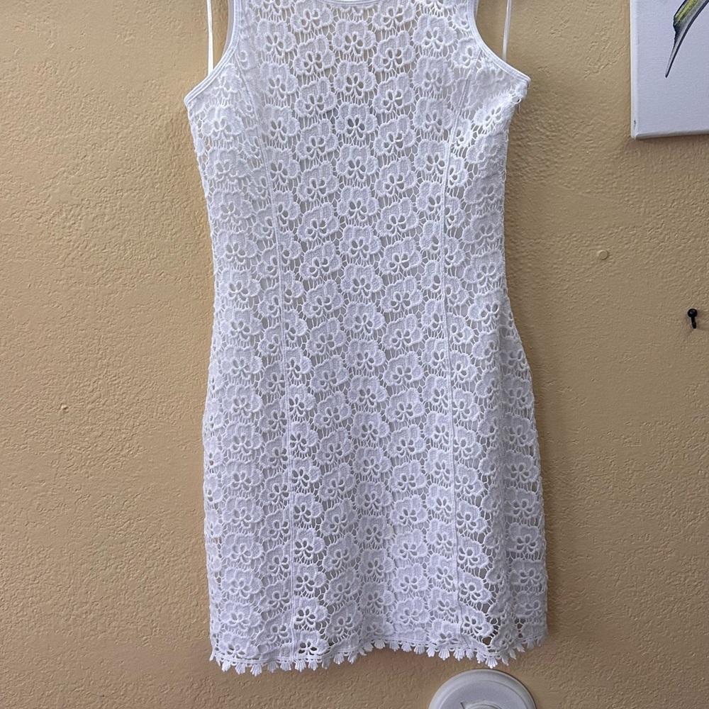 White mini dress